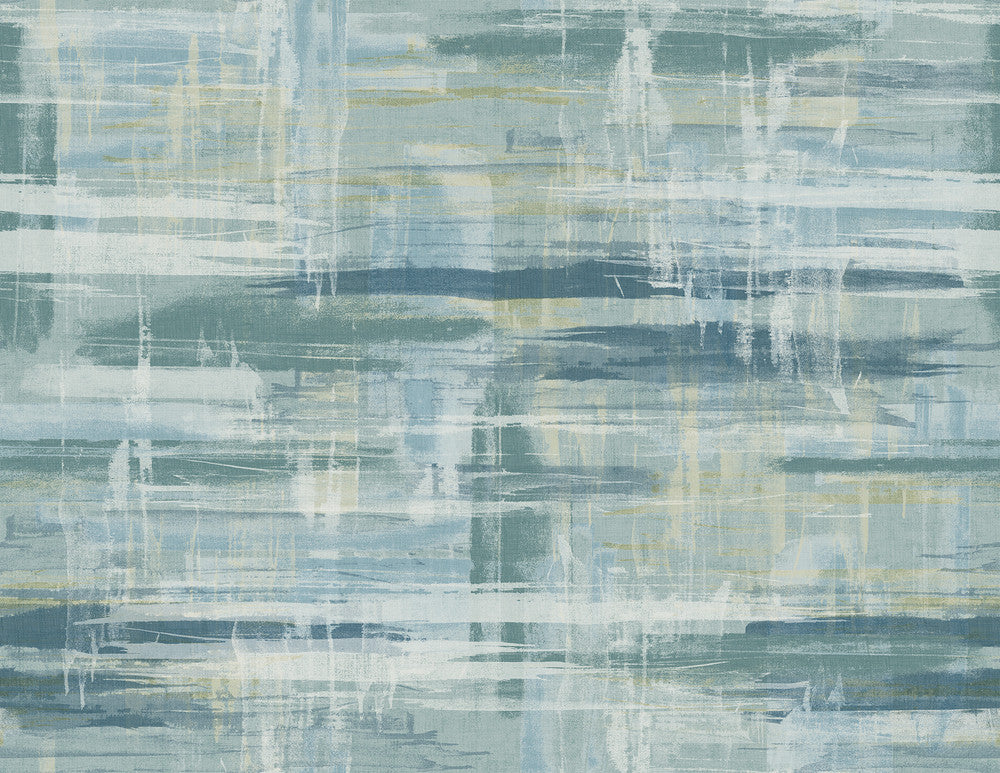 Marari Teal Distressed Texture Wallpaper by A-Street Prints Imprint Covers about 60.8 square feet 27-in by 27-ft long roll Unpasted 20.8 - Fabric Carolina -