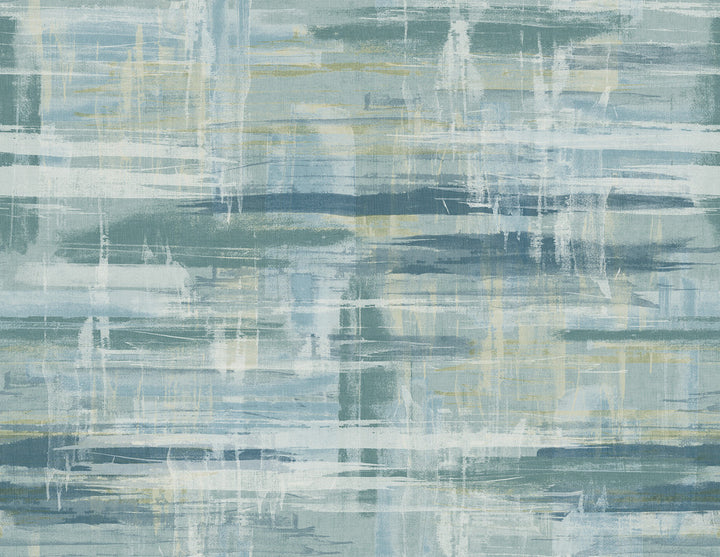 Marari Teal Distressed Texture Wallpaper by A-Street Prints Imprint Covers about 60.8 square feet 27-in by 27-ft long roll Unpasted 20.8 - Fabric Carolina -
