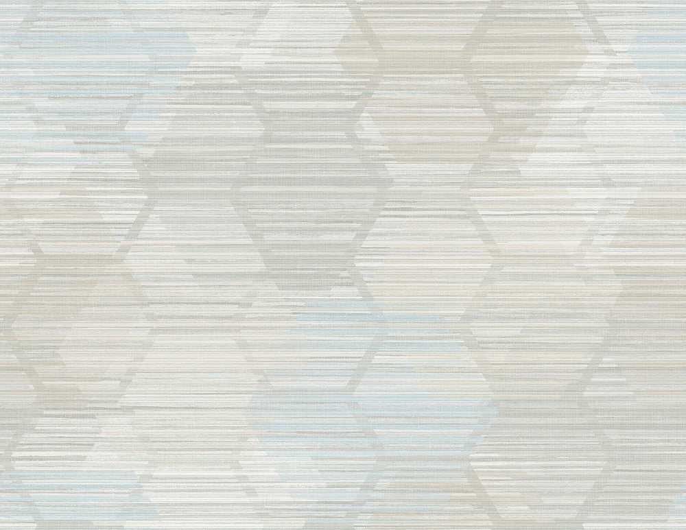 Jabari Grey Geometric Faux Grasscloth Wallpaper by A-Street Prints Imprint Covers about 60.8 square feet 27-in by 27-ft long roll Unpasted 20.8 - Fabric Carolina -