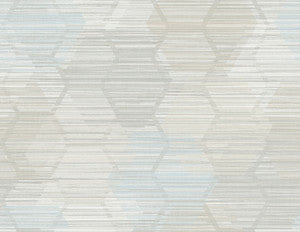 Jabari Grey Geometric Faux Grasscloth Wallpaper by A-Street Prints