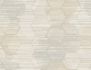 Jabari Wheat Geometric Faux Grasscloth Wallpaper by A-Street Prints