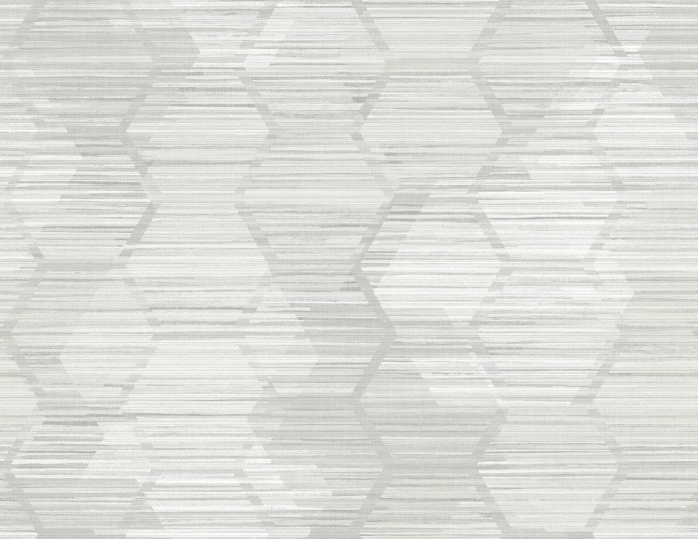 Jabari Light Grey Geometric Faux Grasscloth Wallpaper by A-Street Prints Imprint Covers about 60.8 square feet 27-in by 27-ft long roll Unpasted 20.8 - Fabric Carolina -