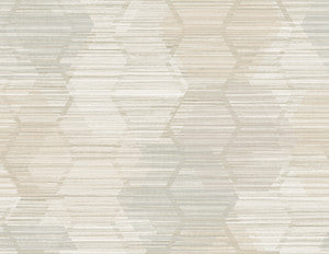 Jabari Beige Geometric Faux Grasscloth Wallpaper by A-Street Prints