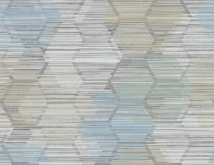 Jabari Light Blue Geometric Faux Grasscloth Wallpaper by A-Street Prints Imprint Covers about 60.8 square feet 27-in by 27-ft long roll Unpasted 20.8 - Fabric Carolina -
