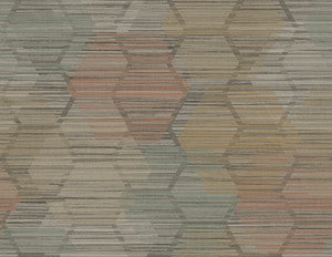 Jabari Brown Geometric Faux Grasscloth Wallpaper by A-Street Prints