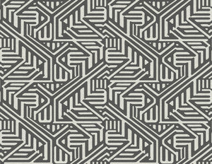 Nambiti Black Geometric Wallpaper by A-Street Prints