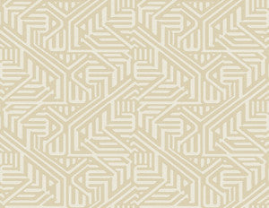 Nambiti Cream Geometric Wallpaper by A-Street Prints