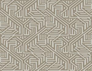 Nambiti Brown Geometric Wallpaper by A-Street Prints
