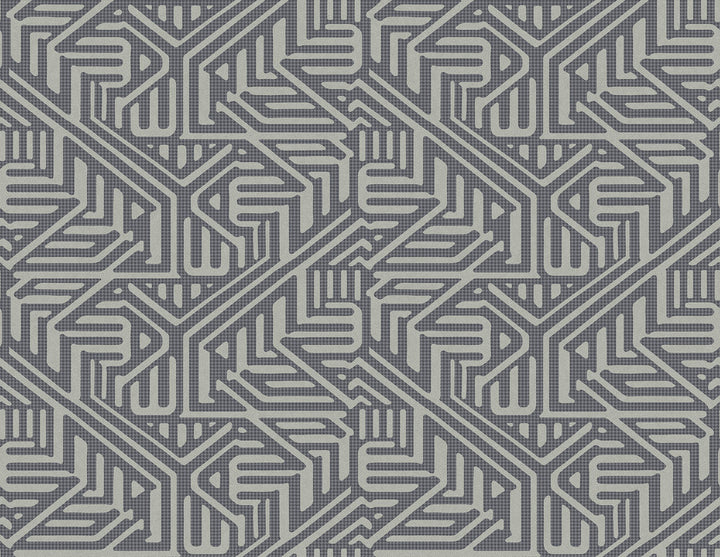 Nambiti Charcoal Geometric Wallpaper by A-Street Prints Imprint Covers about 60.8 square feet 27-in by 27-ft long roll Unpasted 10.4 - Fabric Carolina -