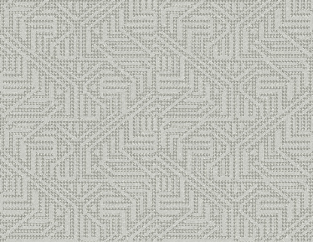 Nambiti Grey Geometric Wallpaper by A-Street Prints Imprint Covers about 60.8 square feet 27-in by 27-ft long roll Unpasted 10.4 - Fabric Carolina -
