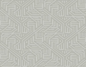 Nambiti Grey Geometric Wallpaper by A-Street Prints