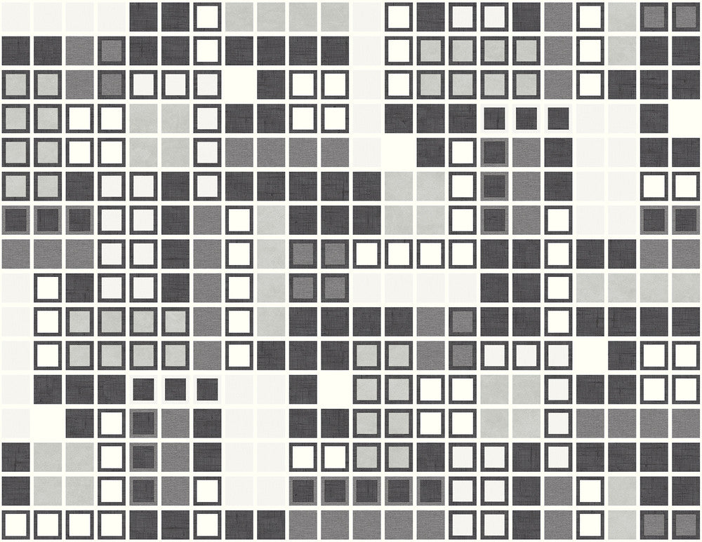 Bantry Black Geometric Wallpaper by A-Street Prints Imprint Covers about 60.8 square feet 27-in by 27-ft long roll Unpasted 20.8 - Fabric Carolina -