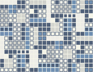 Bantry Blue Geometric Wallpaper by A-Street Prints
