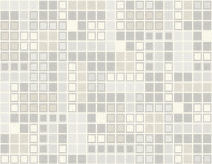 Bantry Light Grey Geometric Wallpaper by A-Street Prints