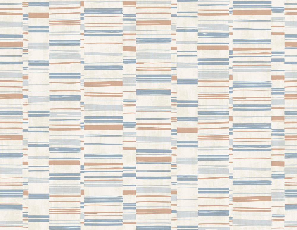 Fresnaye Light Blue Linen Stripe Wallpaper by A-Street Prints Imprint Covers about 60.8 square feet 27-in by 27-ft long roll Unpasted 20.8 - Fabric Carolina -