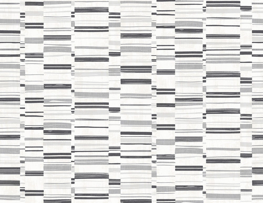 Fresnaye Black Linen Stripe Wallpaper by A-Street Prints Imprint Covers about 60.8 square feet 27-in by 27-ft long roll Unpasted 20.8 - Fabric Carolina -