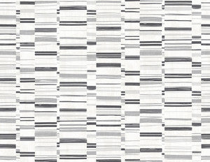 Fresnaye Black Linen Stripe Wallpaper by A-Street Prints