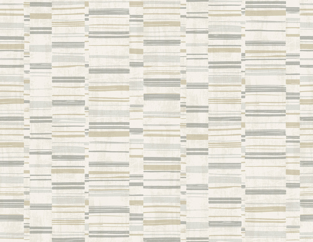 Fresnaye Grey Linen Stripe Wallpaper by A-Street Prints Imprint Covers about 60.8 square feet 27-in by 27-ft long roll Unpasted 20.8 - Fabric Carolina -