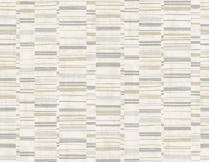 Fresnaye Grey Linen Stripe Wallpaper by A-Street Prints Imprint Covers about 60.8 square feet 27-in by 27-ft long roll Unpasted 20.8 - Fabric Carolina -