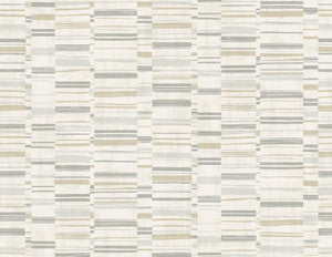 Fresnaye Grey Linen Stripe Wallpaper by A-Street Prints