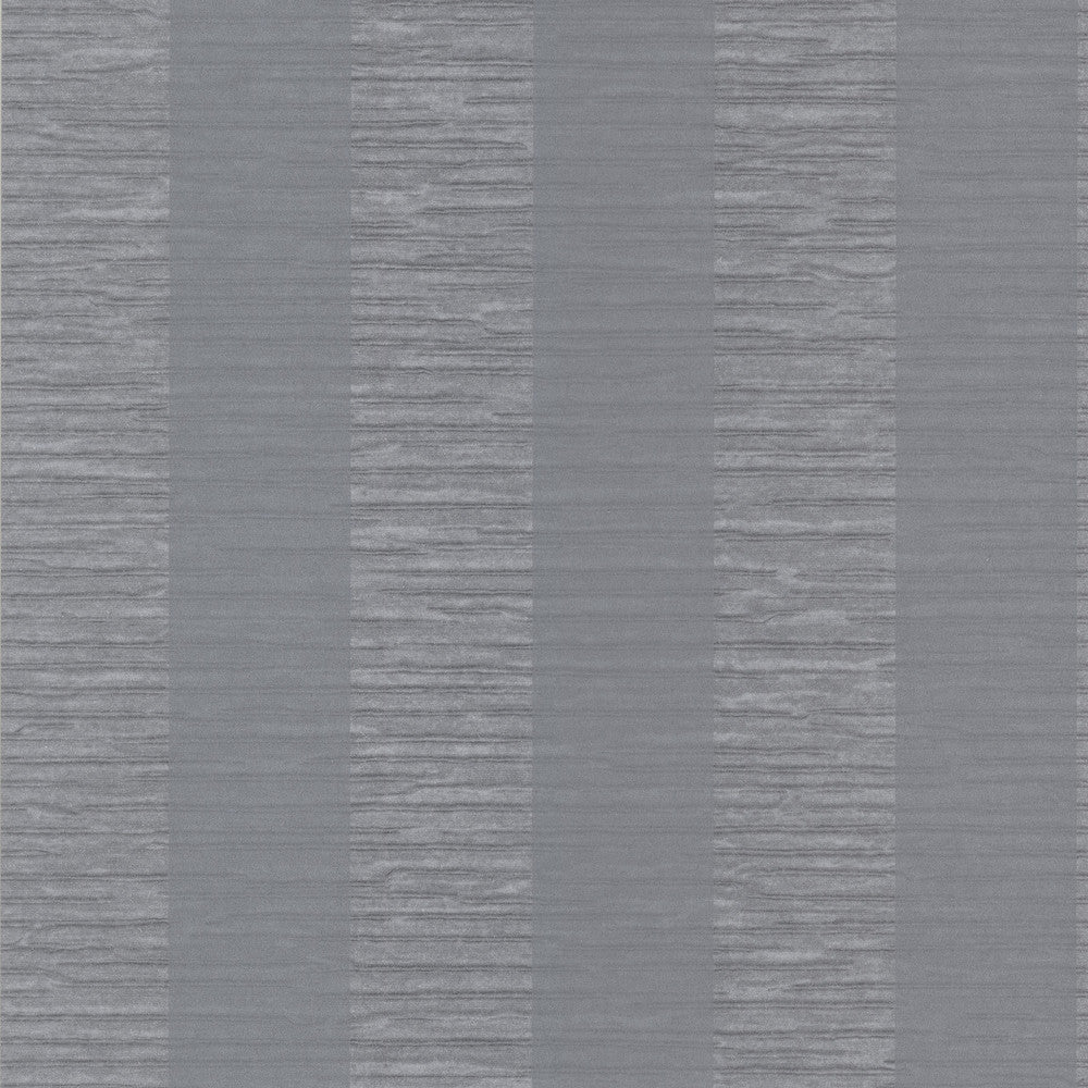 Carmina Grey Crepe Stripe Wallpaper by Kenneth James Luna Covers about 56.4 square feet 20.5-in by 33-ft long roll Unpasted 21 - Fabric Carolina -