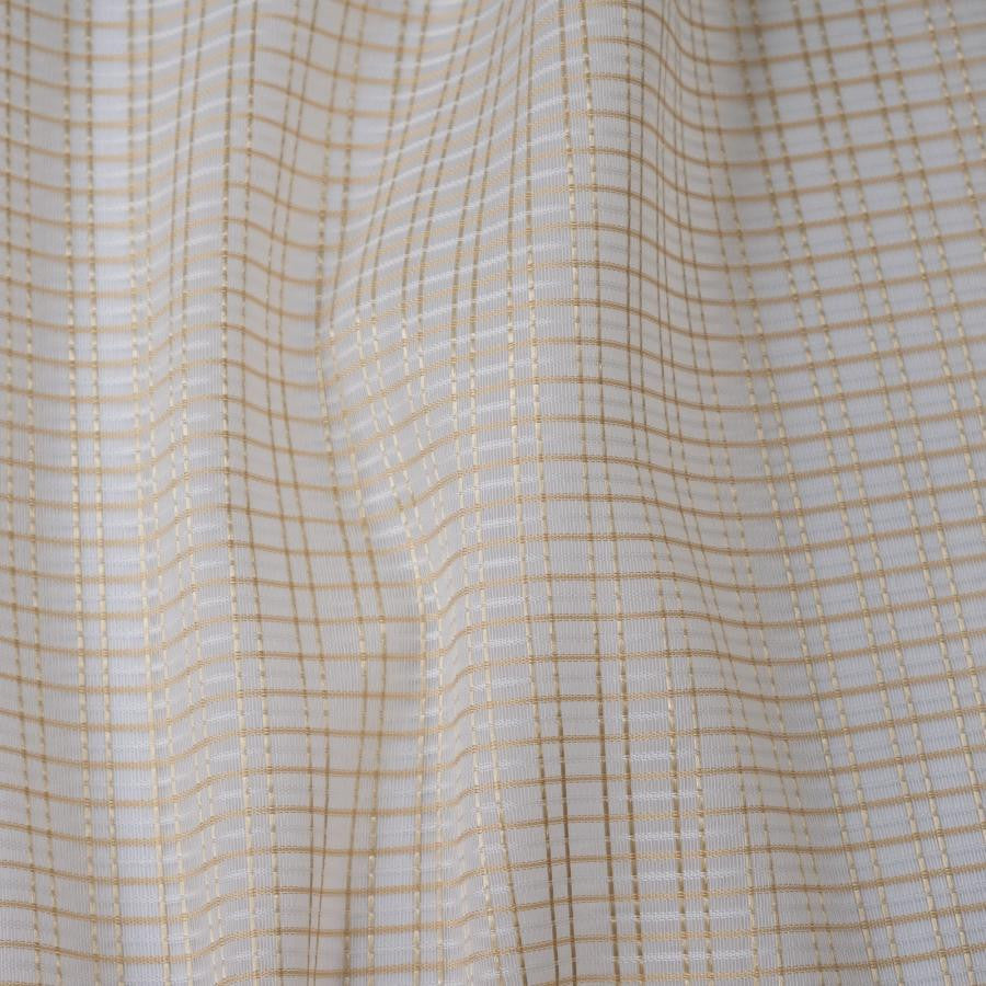 Zora # 210 Karat by Maxwell Designer Fabric Sheer Glam 100% POLYESTER TURKEY 118" - Swanky Fabrics -
