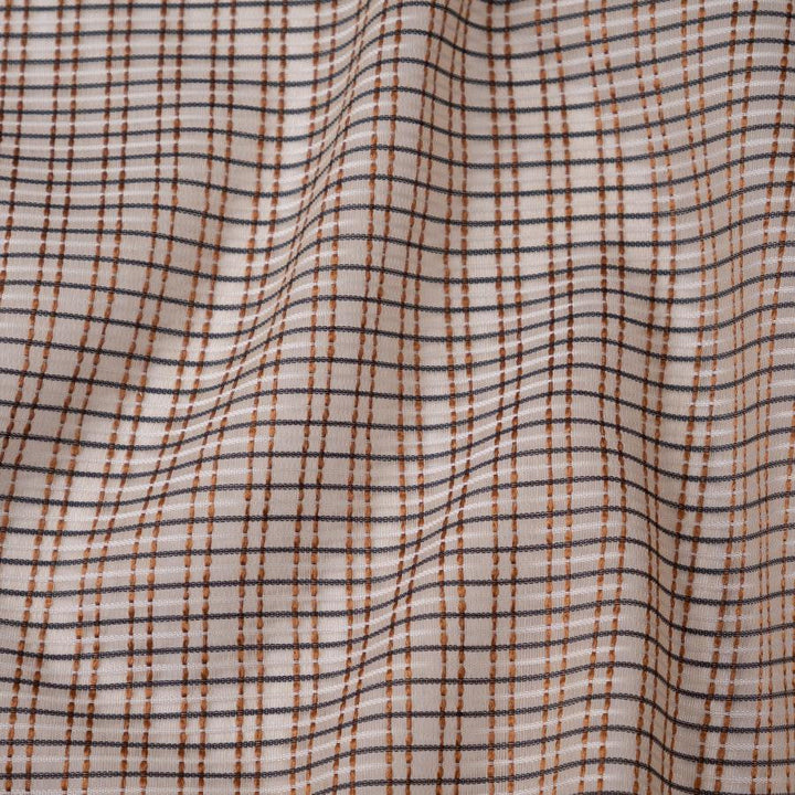 Zora # 219 Cinnamon by Maxwell Designer Fabric Sheer Glam 100% POLYESTER TURKEY 118" - Swanky Fabrics -