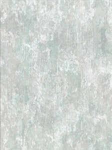 Micah Teal Distressed Texture Wallpaper by Brewster