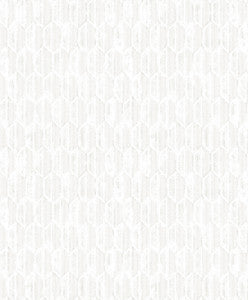 Kendall Off White Honeycomb Geometric Wallpaper by Brewster