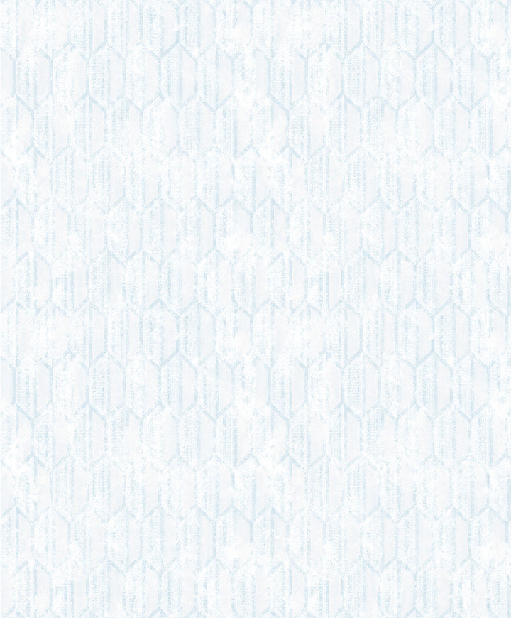 Kendall Teal Honeycomb Geometric Wallpaper by Brewster Textural Essentials Covers about 57.8 square feet 21-in by 33-ft long roll Unpasted 12.6 - Fabric Carolina -
