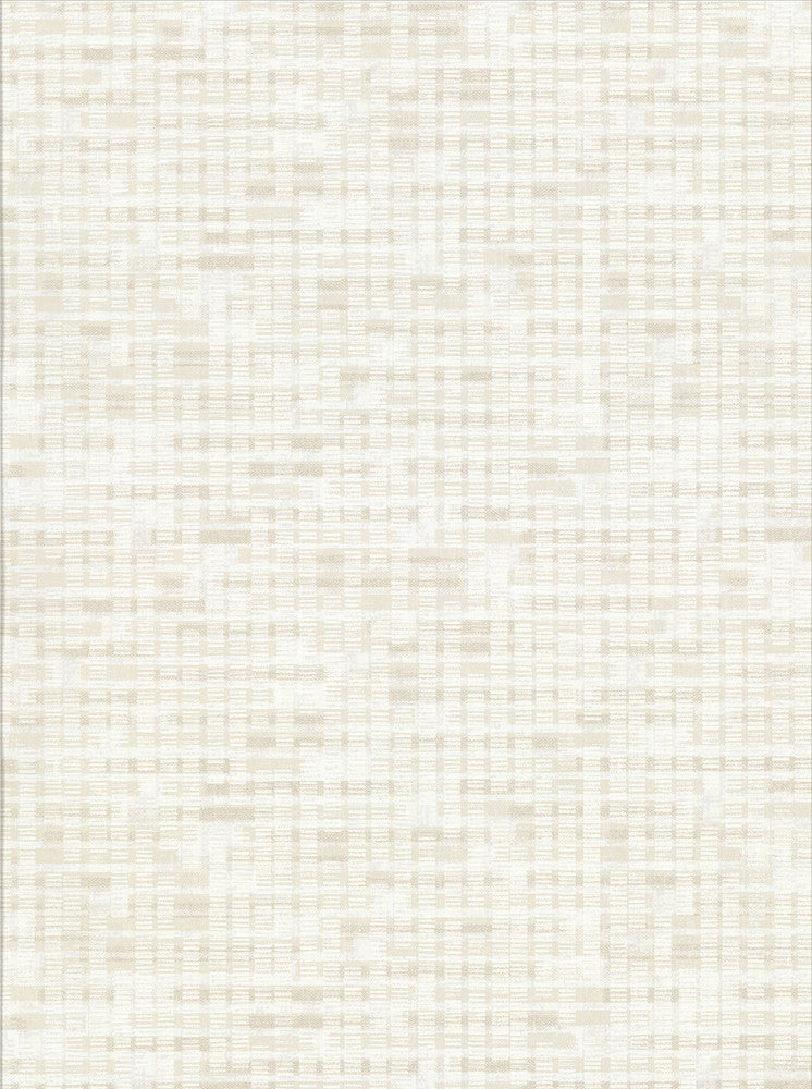 Aiken Off White Geometric Wallpaper by Brewster Textural Essentials Covers about 57.8 square feet 21-in by 33-ft long roll Unpasted 12.6 - Fabric Carolina -