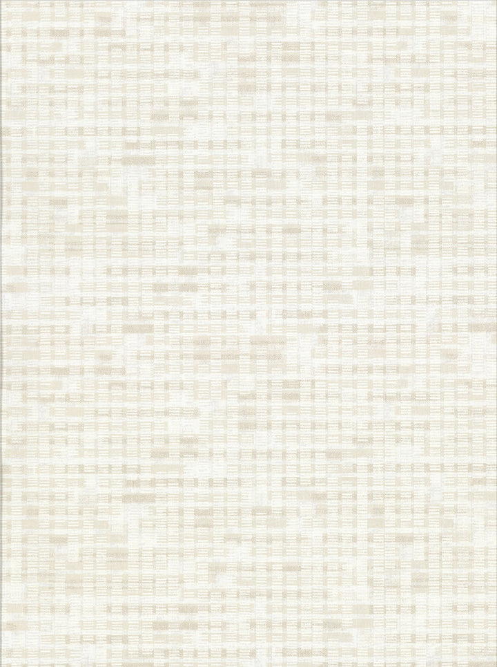 Aiken Off White Geometric Wallpaper by Brewster Textural Essentials Covers about 57.8 square feet 21-in by 33-ft long roll Unpasted 12.6 - Fabric Carolina -