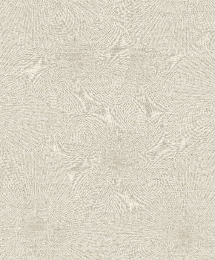 Zion Champagne Starburst Wallpaper by Brewster Textural Essentials Covers about 57.8 square feet 21-in by 33-ft long roll Unpasted 12.6 - Fabric Carolina -