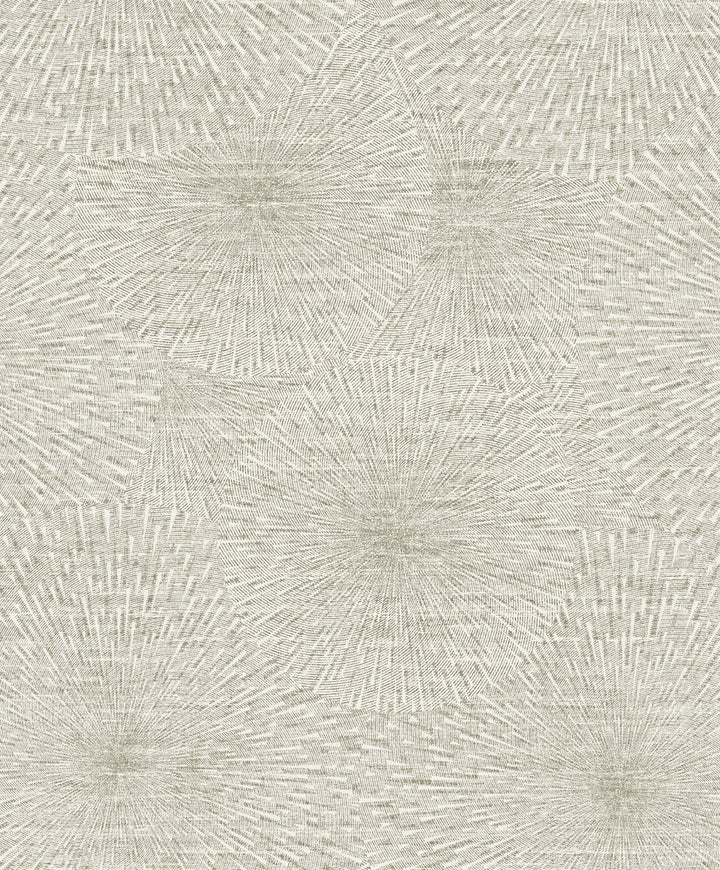 Zion Taupe Starburst Wallpaper by Brewster Textural Essentials Covers about 57.8 square feet 21-in by 33-ft long roll Unpasted 12.6 - Fabric Carolina -