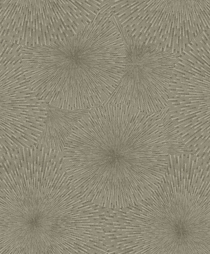 Zion Coffee Starburst Wallpaper by Brewster Textural Essentials Covers about 57.8 square feet 21-in by 33-ft long roll Unpasted 12.6 - Fabric Carolina -
