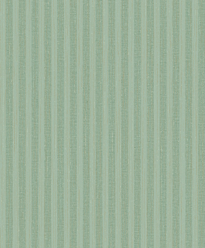 Brodie Green Stripe Wallpaper by Brewster Textural Essentials Covers about 57.8 square feet 21-in by 33-ft long roll Unpasted 25.2 - Fabric Carolina -