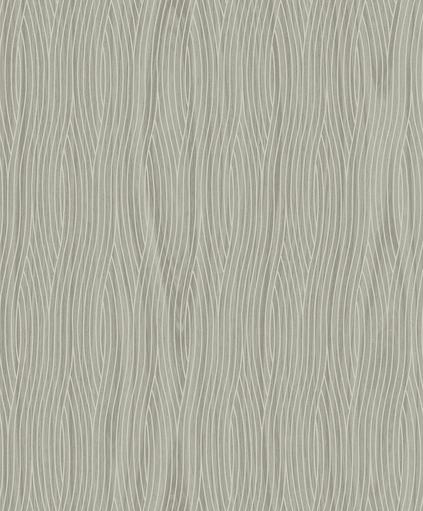 Grayson Grey Grey Geometric Wallpaper by Brewster Textural Essentials Covers about 57.8 square feet 21-in by 33-ft long roll Unpasted 25.2 - Fabric Carolina -