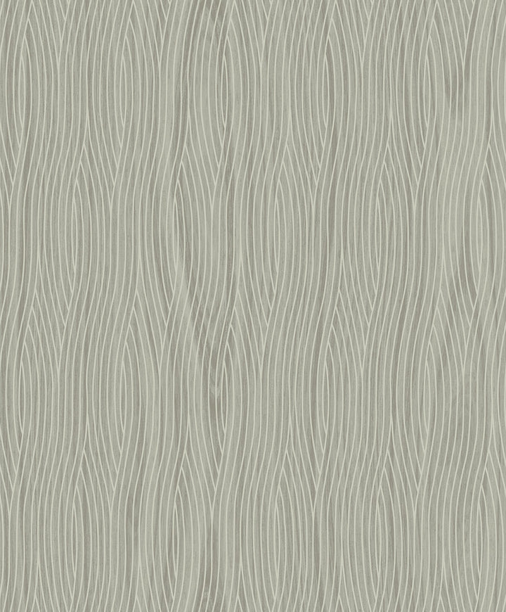Grayson Grey Grey Geometric Wallpaper by Brewster Textural Essentials Covers about 57.8 square feet 21-in by 33-ft long roll Unpasted 25.2 - Fabric Carolina -