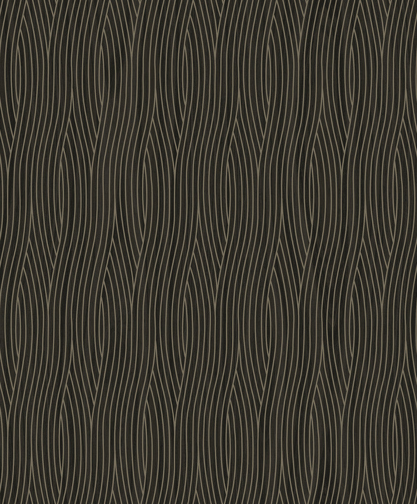 Grayson Brown Geometric Wallpaper by Brewster Textural Essentials Covers about 57.8 square feet 21-in by 33-ft long roll Unpasted 25.2 - Fabric Carolina -