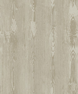 Jaxson Light Brown Faux Wood Wallpaper by Brewster