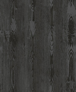 Jaxson Metallic Faux Wood Wallpaper by Brewster