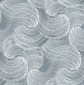Karson Blue Swirling Geometric Wallpaper by A-Street Prints