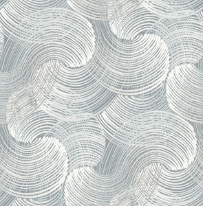 Karson Slate Swirling Geometric Wallpaper by A-Street Prints