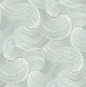 Karson Teal Swirling Geometric Wallpaper by A-Street Prints