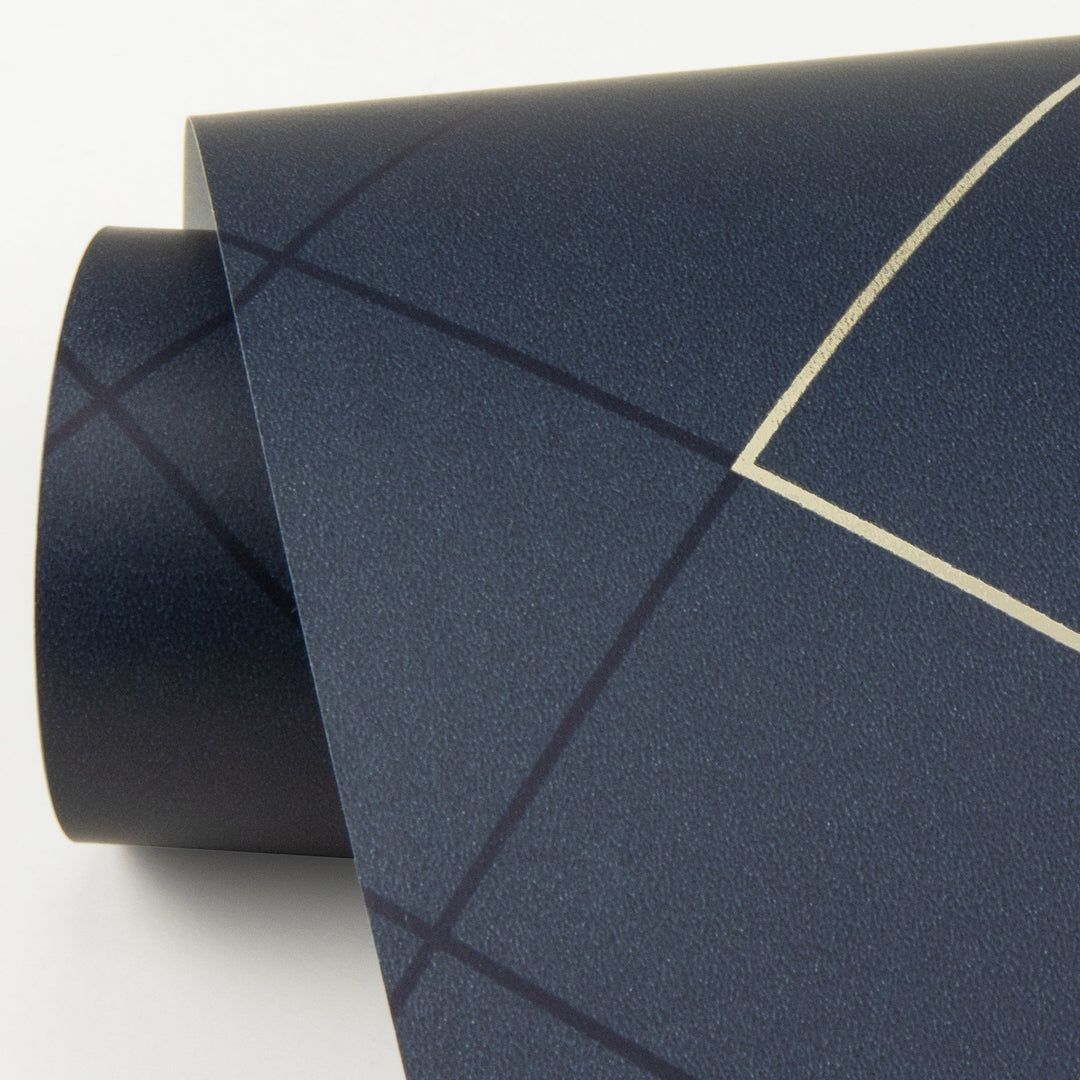 Ballard Indigo Geometric Wallpaper by A-Street Prints Designer