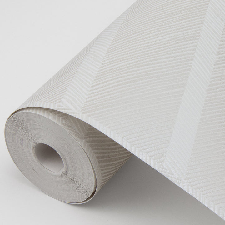 Aspen White Chevron Wallpaper by A-Street Prints Designer