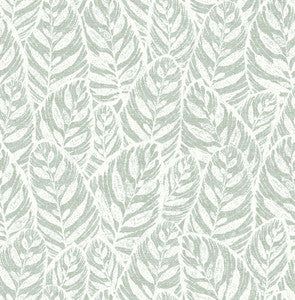 Del Sage Sage Leaf Wallpaper by A-Street Prints