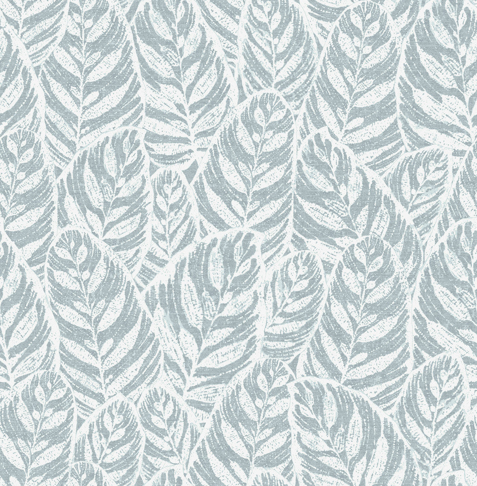 Del Mar Light Blue Botanical Wallpaper by A-Street Prints Scott Living Covers about 56.4 square feet 20.5-in by 33-ft long roll Unpasted 20.8 - Fabric Carolina -