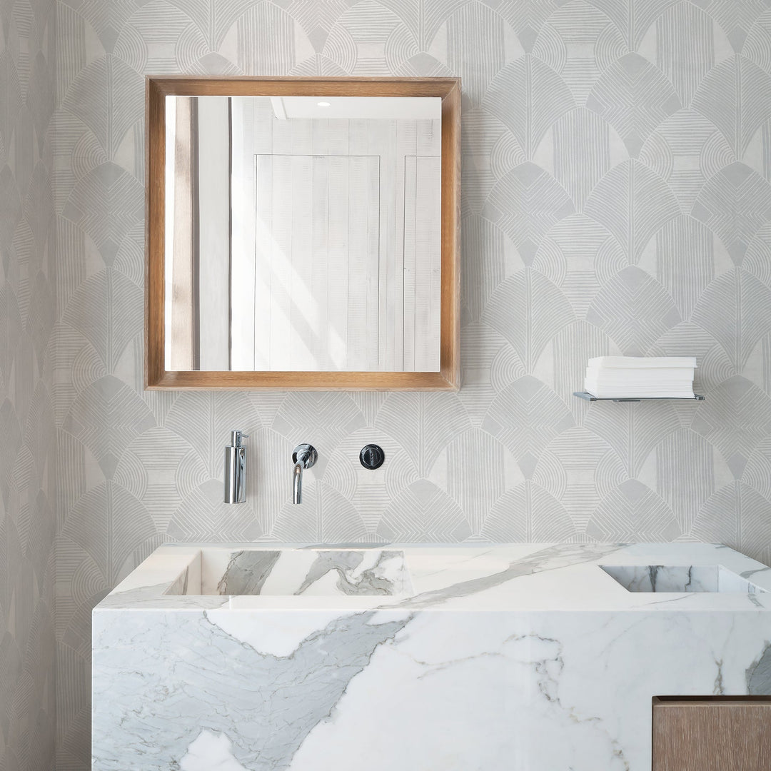 Westport Dove Geometric Wallpaper by A-Street Prints Designer