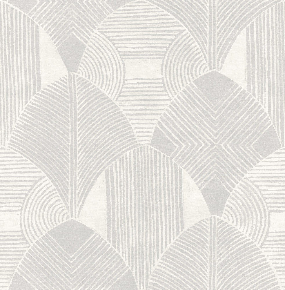 Westport Dove Geometric Wallpaper by A-Street Prints Scott Living Covers about 56.4 square feet 20.5-in by 33-ft long roll Unpasted 20.8 - Fabric Carolina -